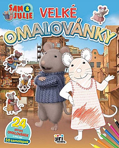 Velké omalovánky Dům myšek Sam  Julie