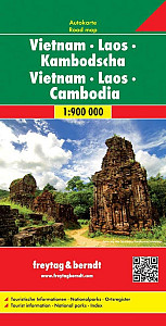 Vietnam,Laos,Kambodža 1:900T/mapa