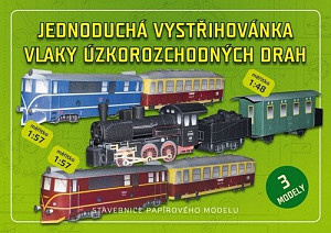 Vlaky úzkorozchodných drah - Jednoduchá vystřihovánka
