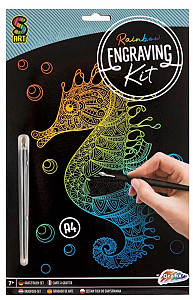 Vyškrabávací sada A4 - Mořský koník