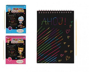 Vyškrabovací notes barevný/10 listů