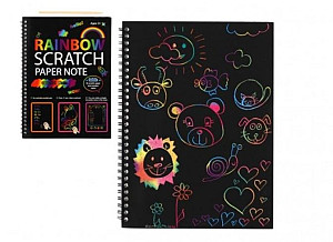 Vyškrabovací notes duhový/10 listů