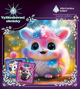 Vyškrabovací obrázky Duhová zvířátka