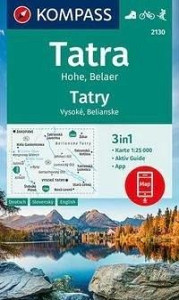 Vysoké Tatry, Belaer, Tatry, Vysoké, Belianske 1:25 000 / turistická mapa 2130