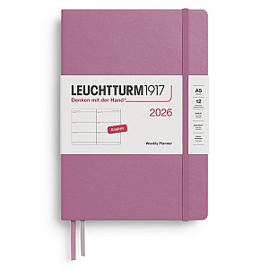 Weekly Planner 2026 Medium (A5) Dusty Rose