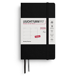Weekly Planner 2026 Pocket (A6) Black