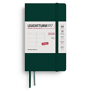 Weekly Planner 2026 Pocket (A6)  Forest Green