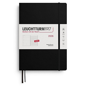 Weekly Planner & Notebook 2026 Composition (B5) Black