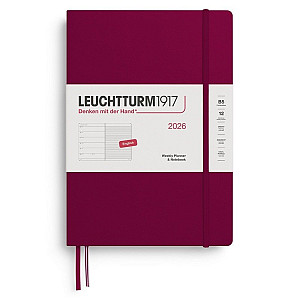 Weekly Planner & Notebook 2026 Composition (B5) Port Red