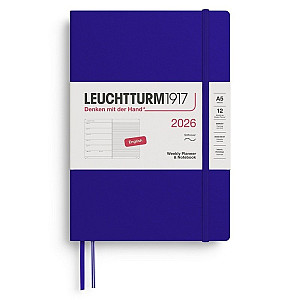 Weekly Planner & Notebook 2026 Medium (A5) Ink