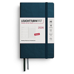 Weekly Planner & Notebook 2026 Pocket (A6) Deep Sea