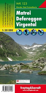 WK 123 Matrei, Defereggen, Virgental 1:50 000/mapa