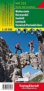 WK 322 Wetterstein, Karwende, Seefeld, Leutasch, Garmisch Partenkirchen, Wanderkarte 1:50.000 /mapa