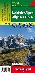 WK 351 Lechtaler Alpen-Allgäuer Alpen 1:50 000/mapa