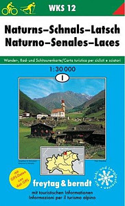 WKS 12 Naturns 1:30 000 / turistická mapa