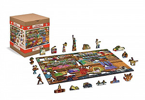 Wooden City Puzzle Obchod 200 dílků, dřevěné