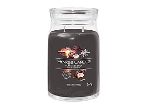 YANKEE CANDLE Black Coconut svíčka 567g / 5 knotů (Signature velký)