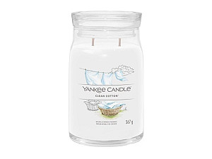 YANKEE CANDLE Clean Cotton svíčka 567g / 5 knotů (Signature velký)