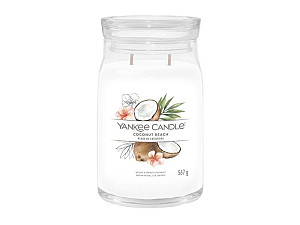 YANKEE CANDLE Coconut Beach svíčka 567g / 2 knoty (Signature velký)