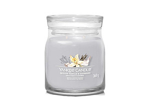 YANKEE CANDLE Smoked Vanilla & Cashmere svíčka 368g / 2 knoty (Signature střední)