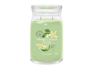 YANKEE CANDLE Vanilla Lime svíčka 567g / 2 knoty (Signature velký)