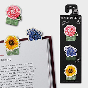 Záložka do knihy Mini magnetická - Květiny