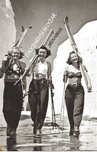 Zalyžařivší si lyžař