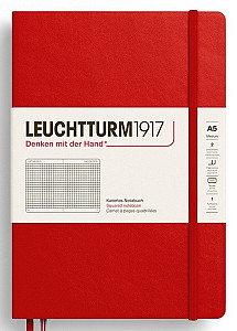 Zápisník Cherry Hardcover Medium (A5) čtverečkovaný