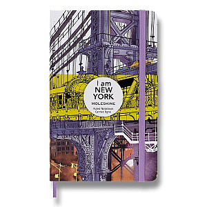 Zápisník Moleskine I am New York - tvrdé desky L, linkovaný