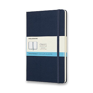 Zápisník Moleskine - tvrdé desky, L, tečkovaný - modrý