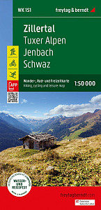 Zillertal 1:50 000 / turistická a cykloturistická mapa