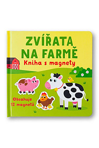 Zvířata na farmě - kniha s magnety
