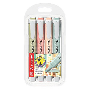 Zvýrazňovač STABILO swing cool NatureCOLORS - sada 4 ks