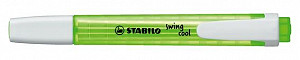 Zvýrazňovač STABILO swing cool zelený