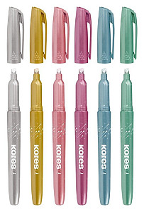 Zvýrazňovače třpitivé Glitter Text Marker 6ks