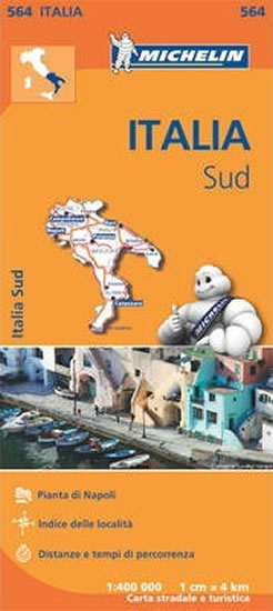 Italia Map Sud - 1:400 000 (564 Michelin)