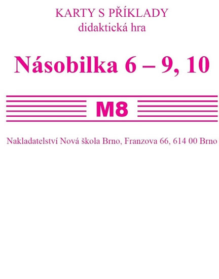 Sada kartiček M8 - násobila 6 - 9,10