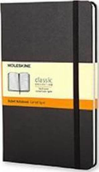 Moleskine Zápisník černý L, linkovaný, tvrdý