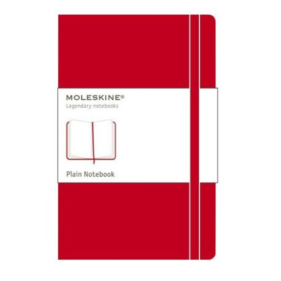 Moleskine Zápisník červený L, čistý, tvrdý