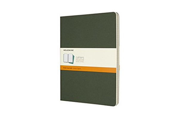 Moleskine Sešity 3 ks zelené XL, linkované