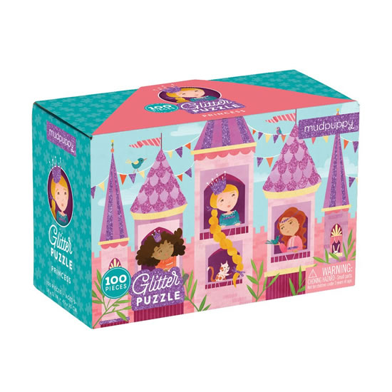 Glitter Puzzle:Princess/Puzzle s gliry: Princezny (100 dílků)