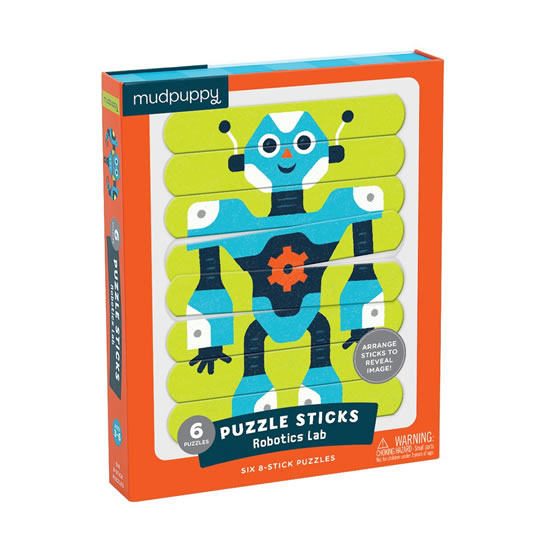 Puzzle Stick: Robotic Lab/Tyčinková skládačka: Roboti (24 dílků)