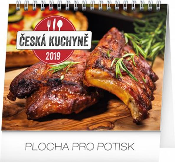 Kalendář stolní 2019  - Česká kuchyně, 16,5 x 13 cm