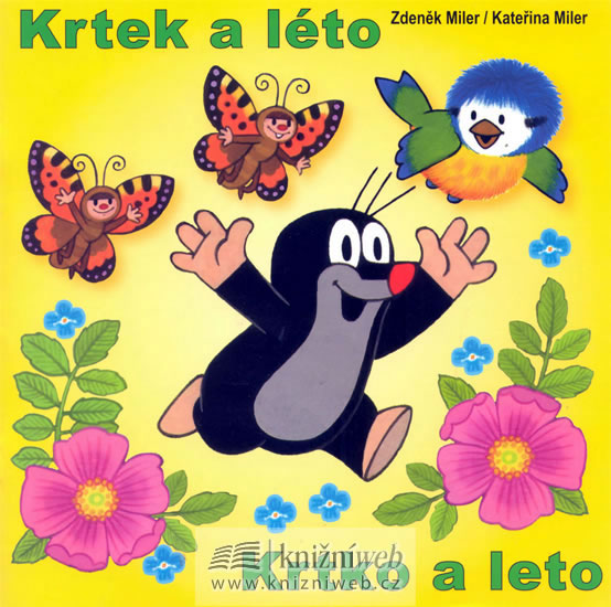 Krtek a léto - omalovánky čtverec
