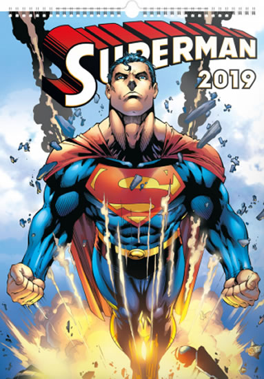 Kalendář nástěnný 2019 - Superman – Plakáty, 33 x 46 cm