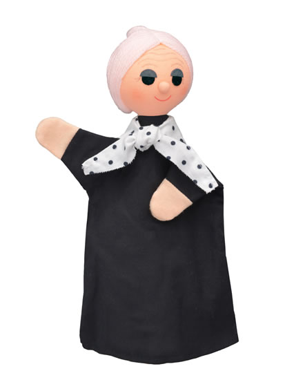 Babička 28 cm maňásek