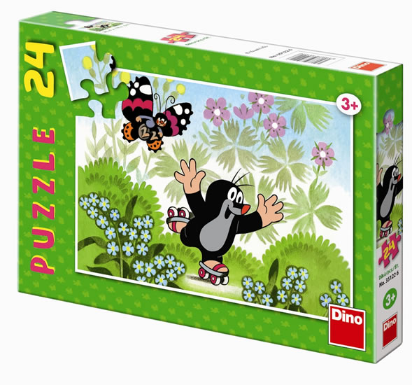 Krteček na bruslích - puzzle 24 dílků