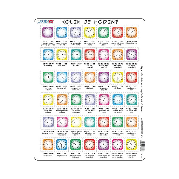 Puzzle MAXI - Kolik je hodin/42 dílků