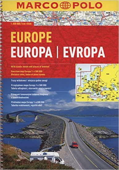 Evropa-Europa/atlas-spirála     MD 1:800T