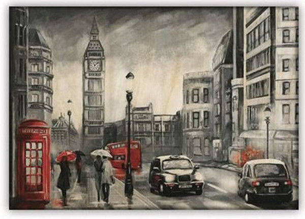 Obraz dřevěný: London, 485x340